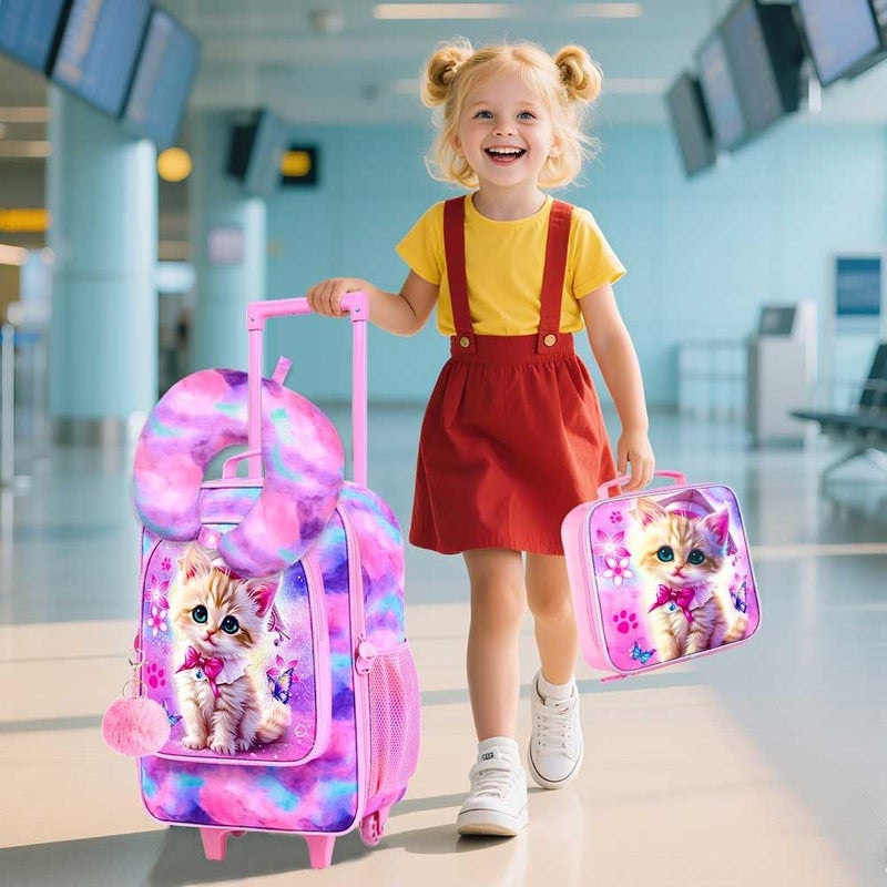 GXTVO Kids Suitcase with Wheels for Girls and Boys, Rolling Carry on Luggage for Toddler Children - Image 3